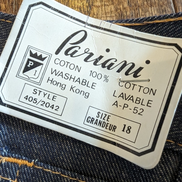 70's vintage denim flares, new with tags, size 29 W 31.5 inseam - Picture 3 of 6
